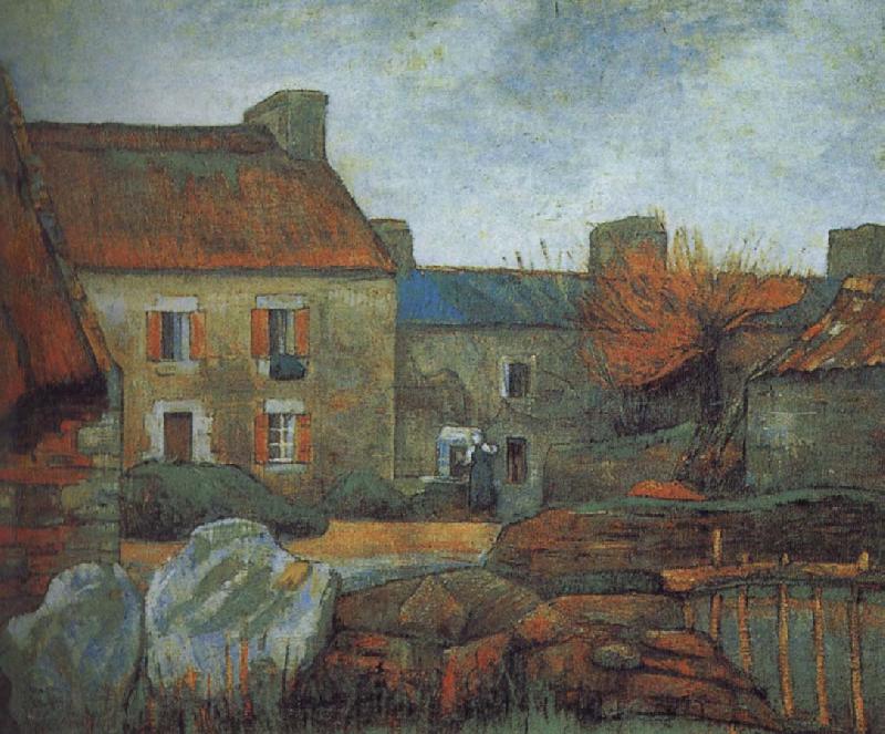 Paul Gauguin Poore farmhouse Norge oil painting art